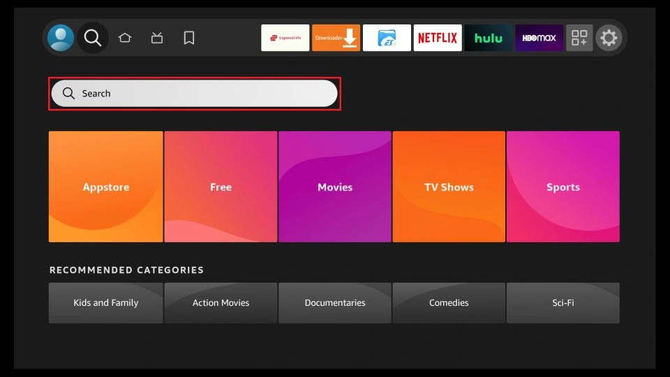 MaxCanales IPTV dashboard showing live channels, movies, and series